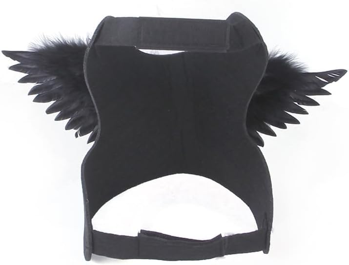 WeeH Pet Halloween Costume Cosplay Angel Devil Black White Wing