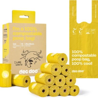 DeoDoo 100% Compostable Dog Poop Bags