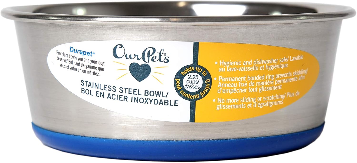 OurPets Durapet Premium Stainless Steel Dog Bowl