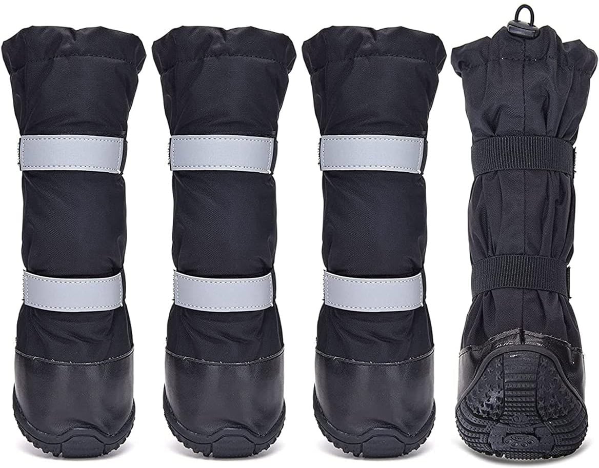 Outdoor Dog Boots Winter Dog Shoes Nonslip for Snow Rain