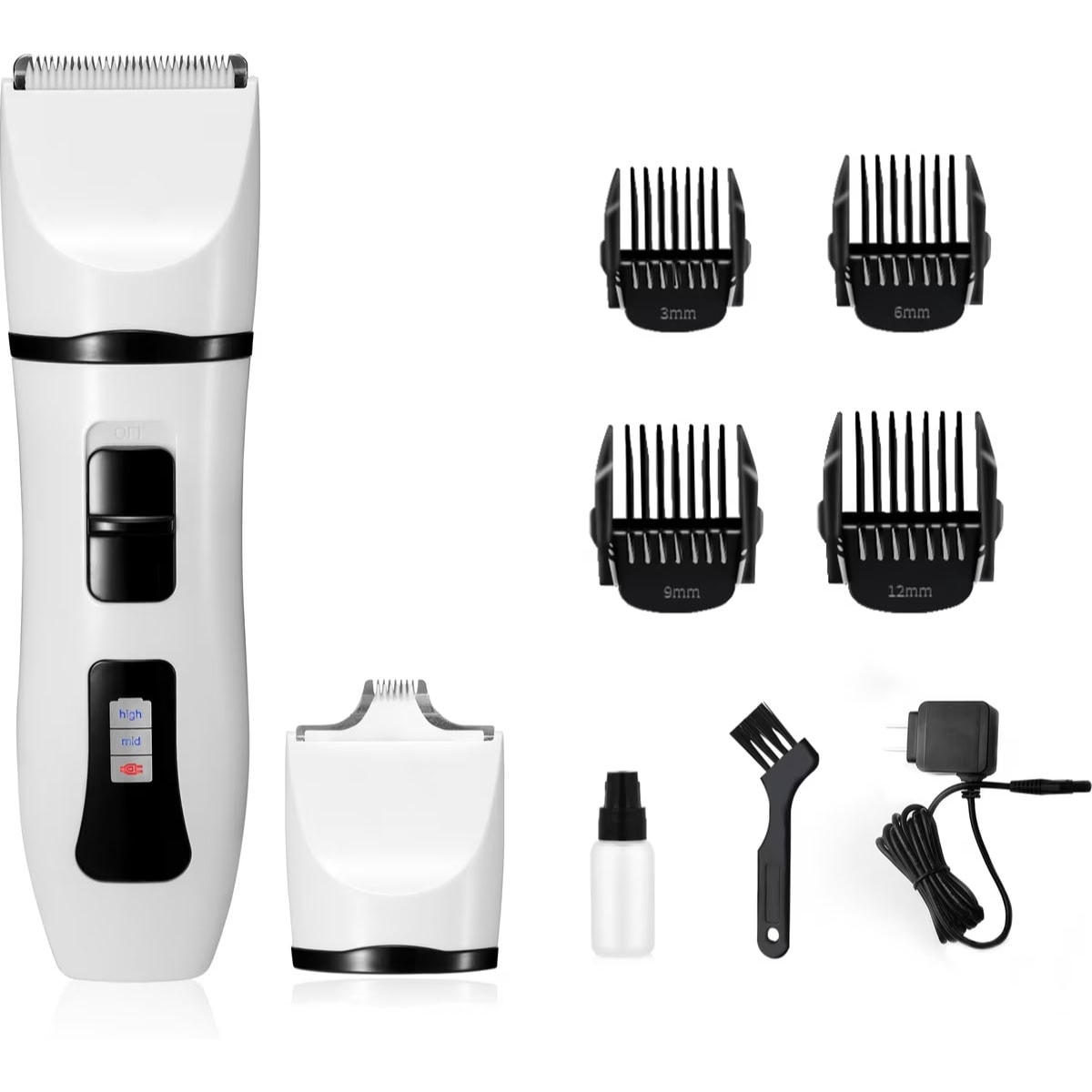 PATPET P920 Low Noise Cordless Dog & Cat Grooming Trimmer with Double Blades