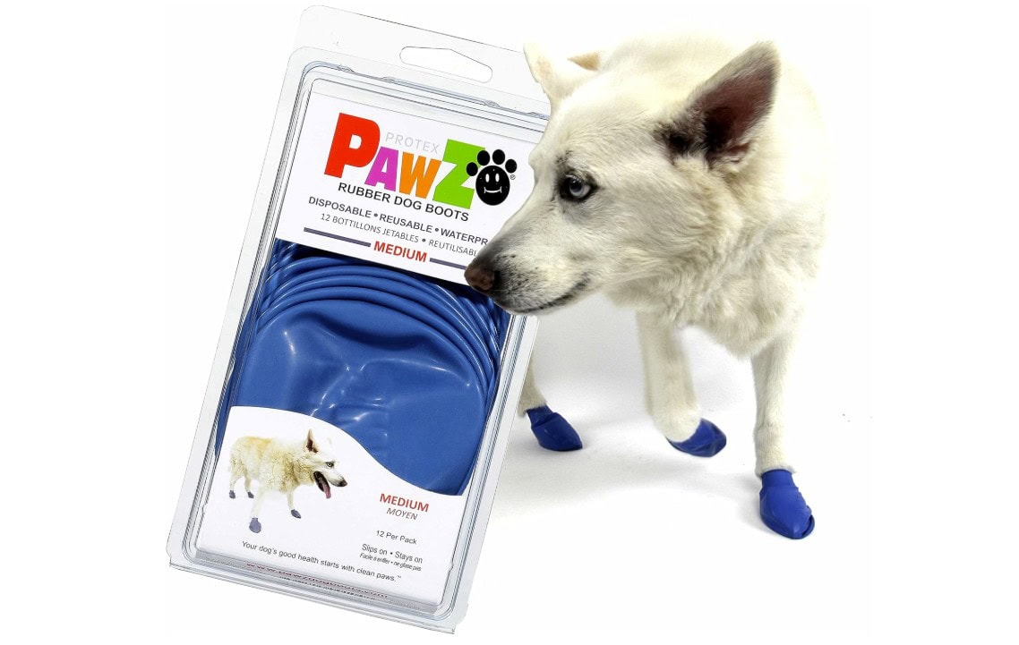 PawZ Rubber Dog Boots for Medium Paws