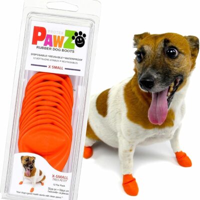 PawZ Waterproof Rubber Dog Boots