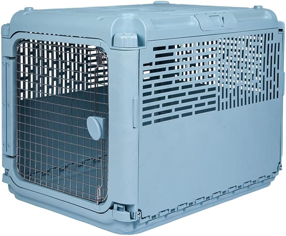SportPet Designs Plastic Kennel Dog Crate with Door