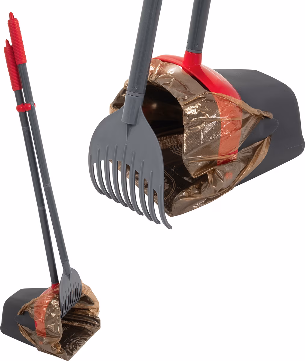 Arm & Hammer Swivel Bin & Rake Backyard Pooper Scooper
