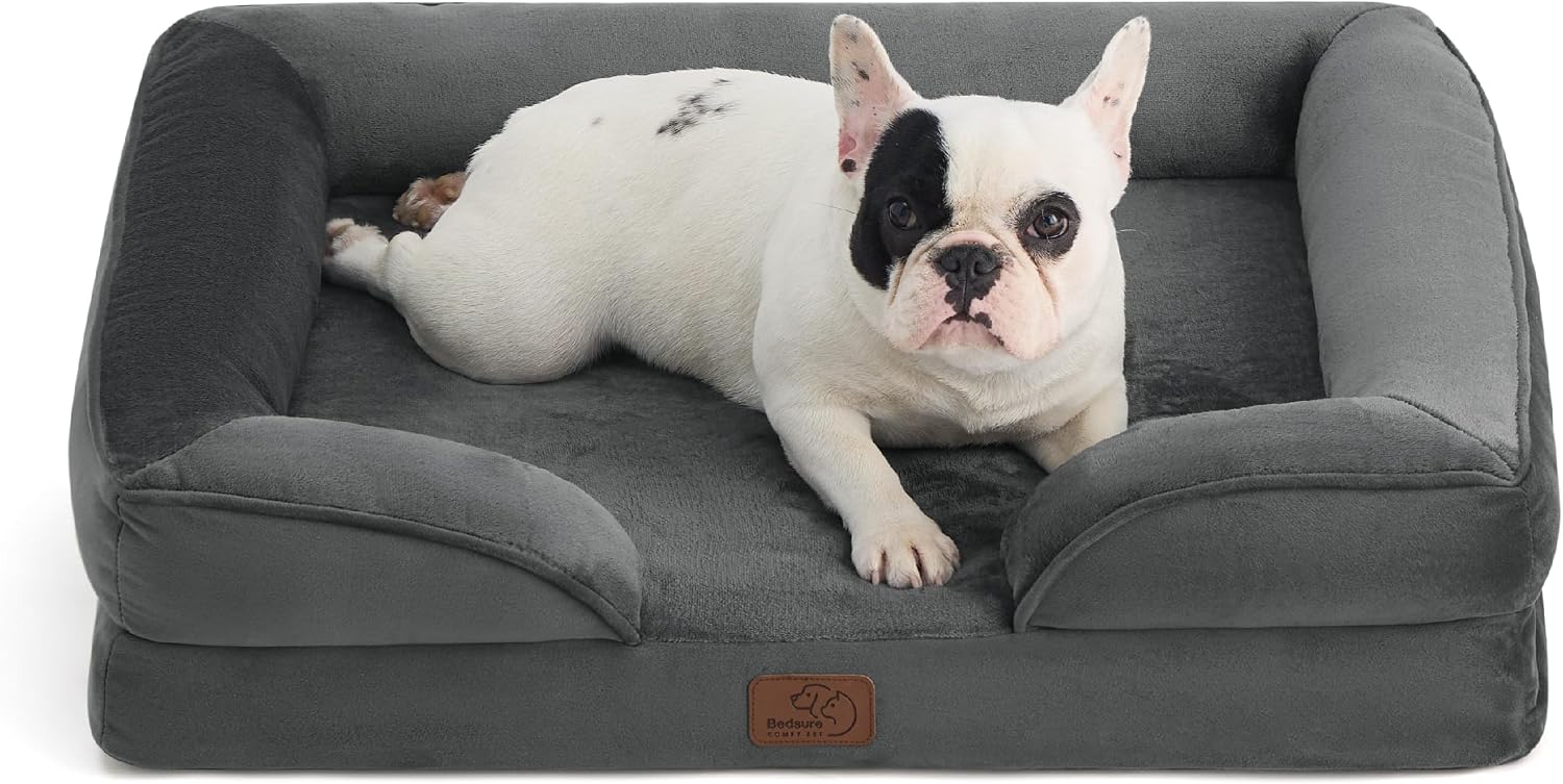 Bedsure Orthopedic Bolster Puppy Sofa Bed