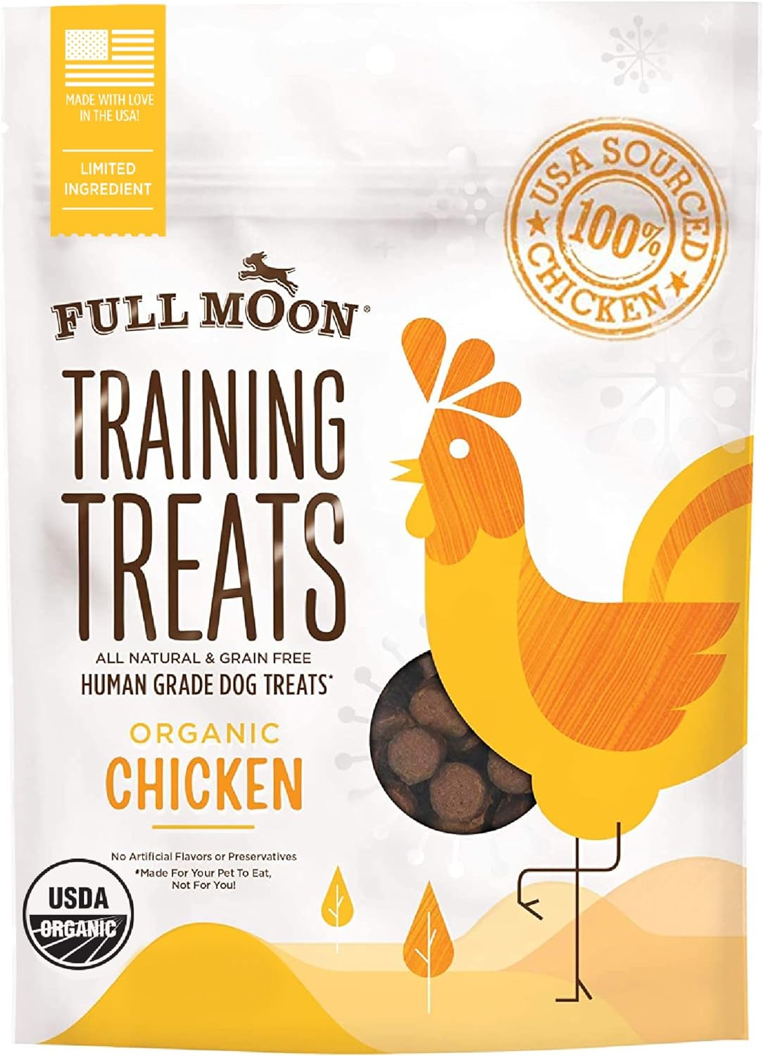 Full Moon Organic Chicken Training Treats