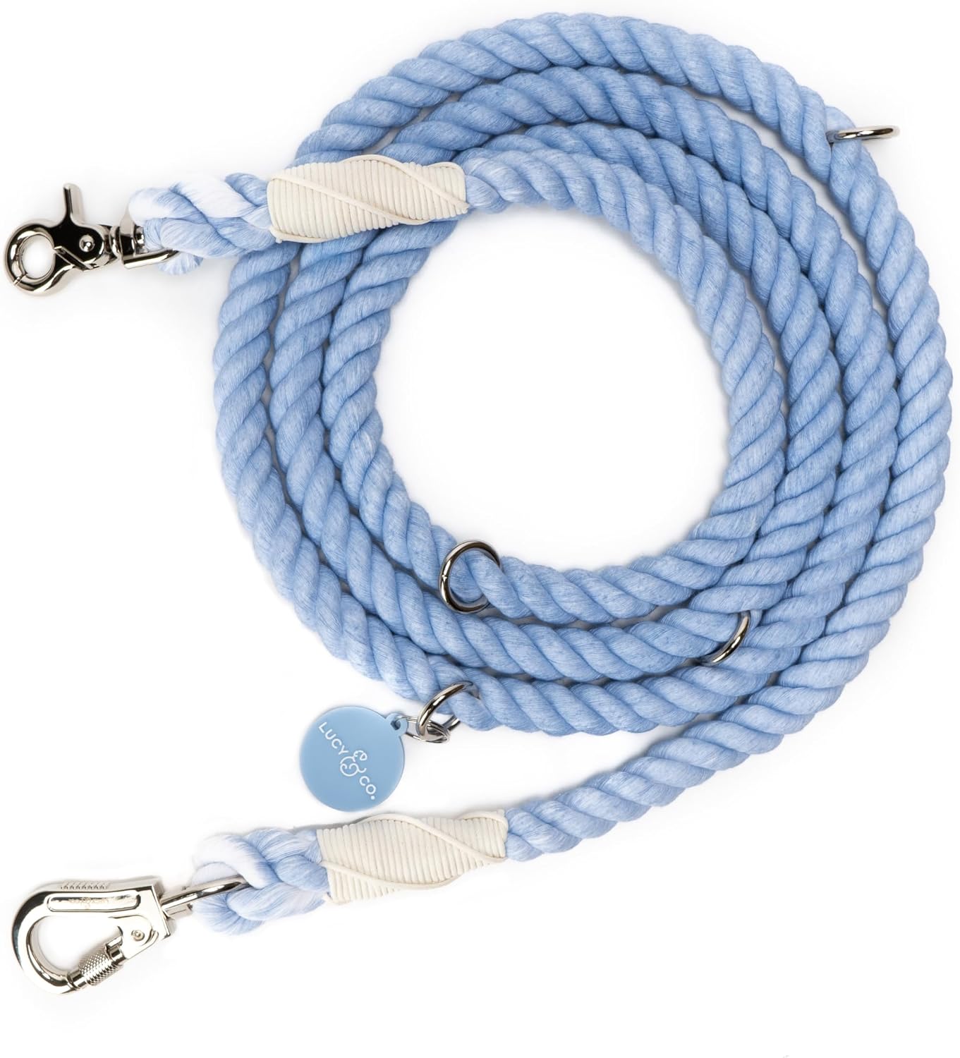 Lucy & Co. Blueberry Twist Hands-Free Dog Leash