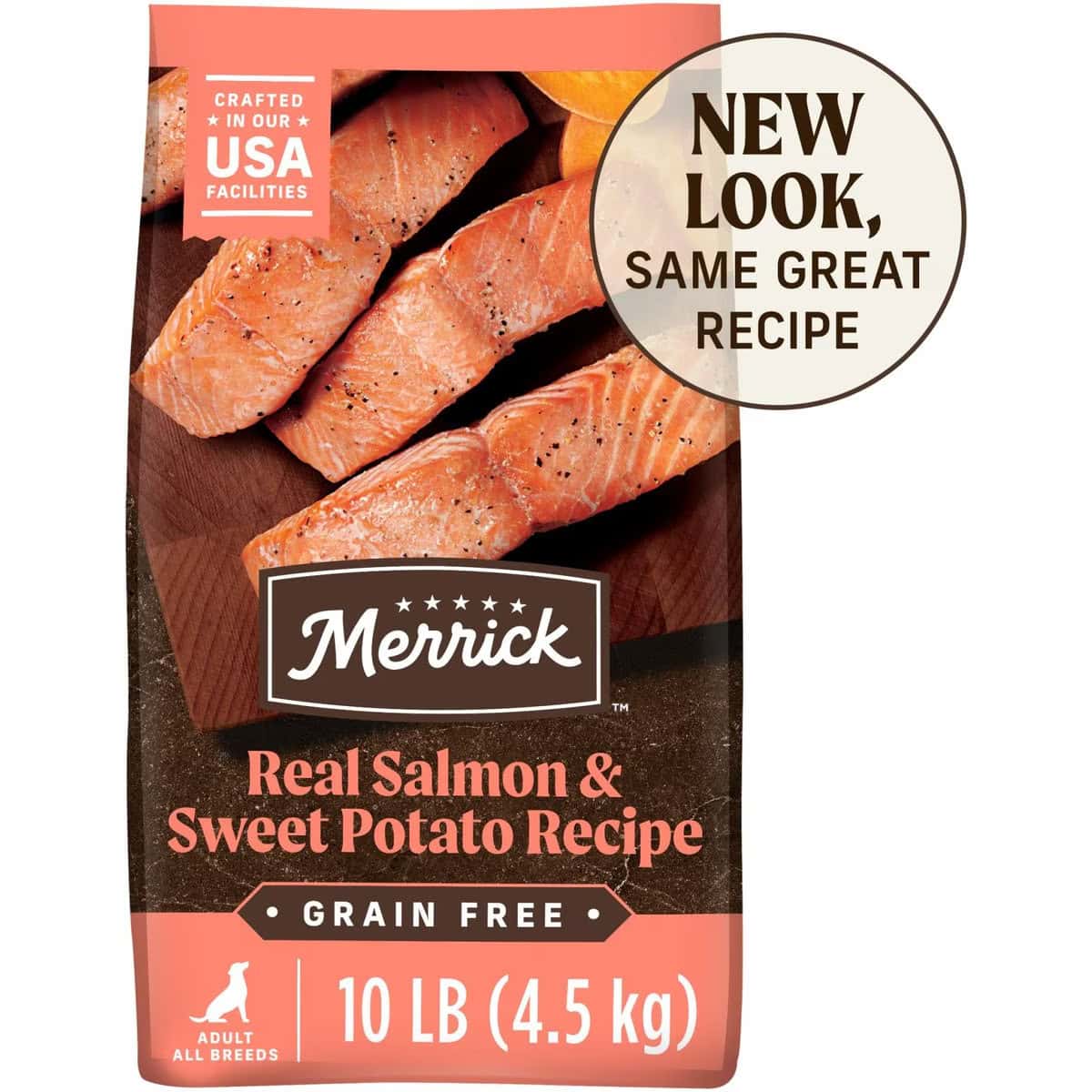 Merrick Salmon & Sweet Potato Grain-Free Dog Food new