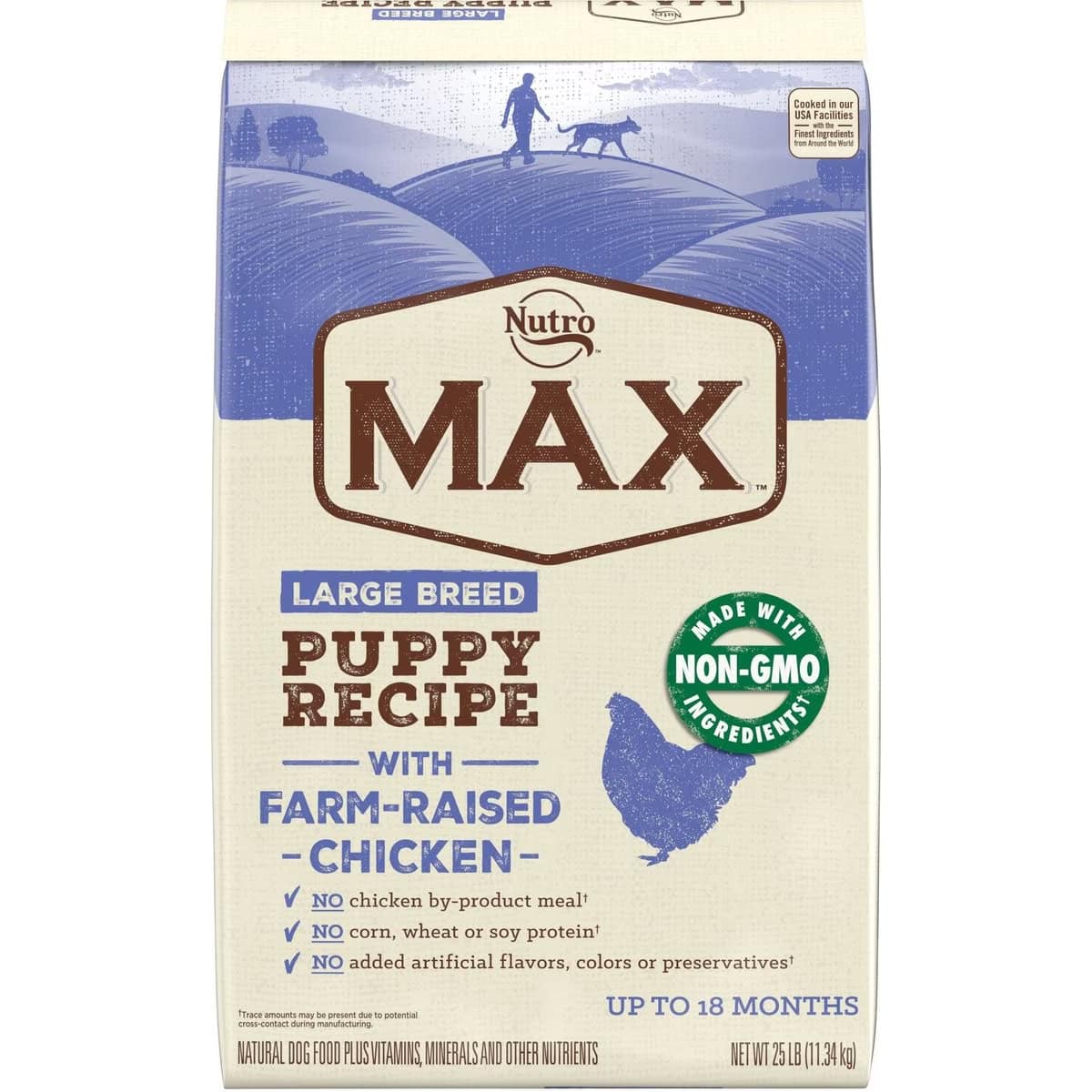 Nutro Max Large Breed Puppy Farm-Raised Chicken Recipe Natural Dry Dog Food