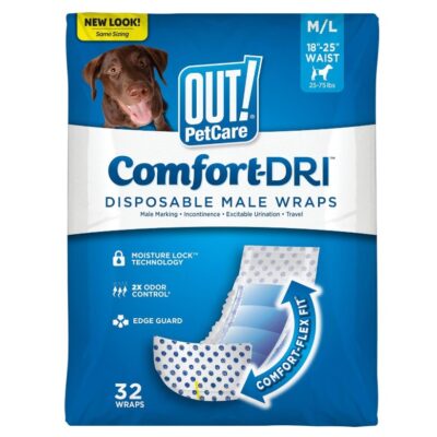 OUT! Disposable Male Dog Wraps
