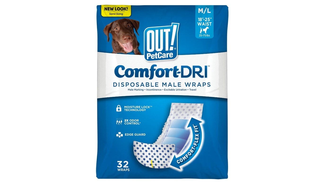 OUT! PetCare Male Dog Diapers