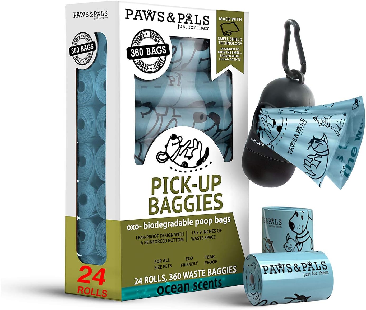 Paws & Pals Poop Bags for Dogs