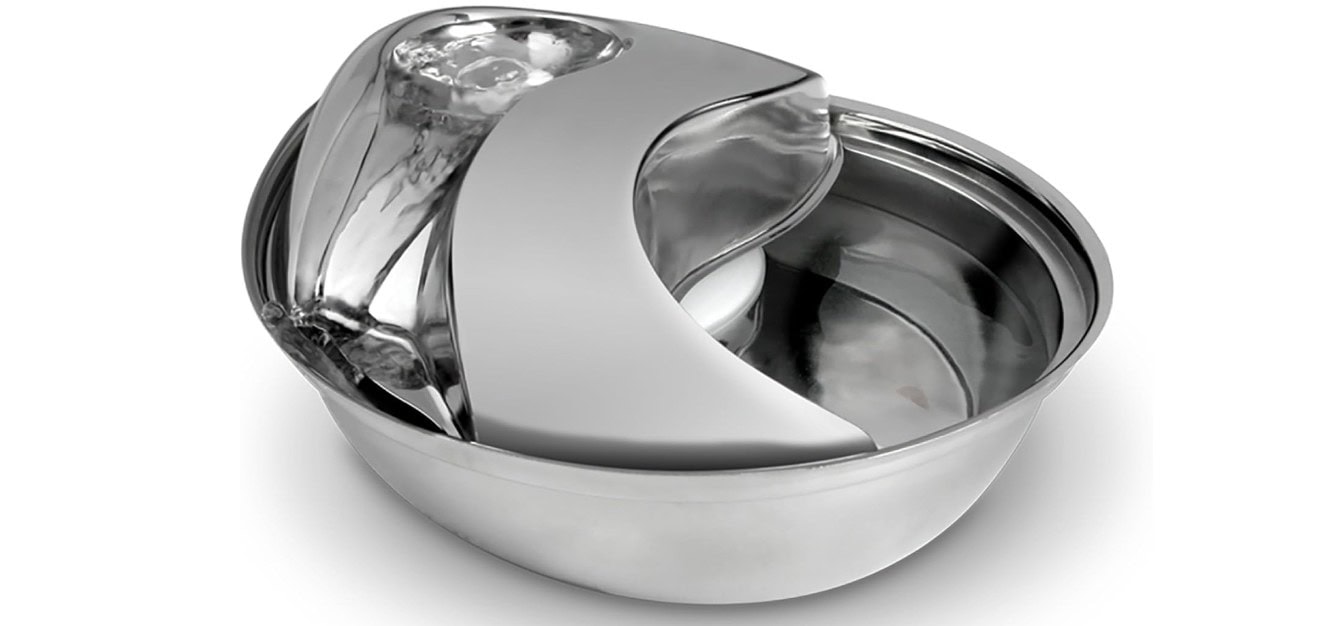 Pioneer Pet Stainless Steel Fountain Raindrop Design
