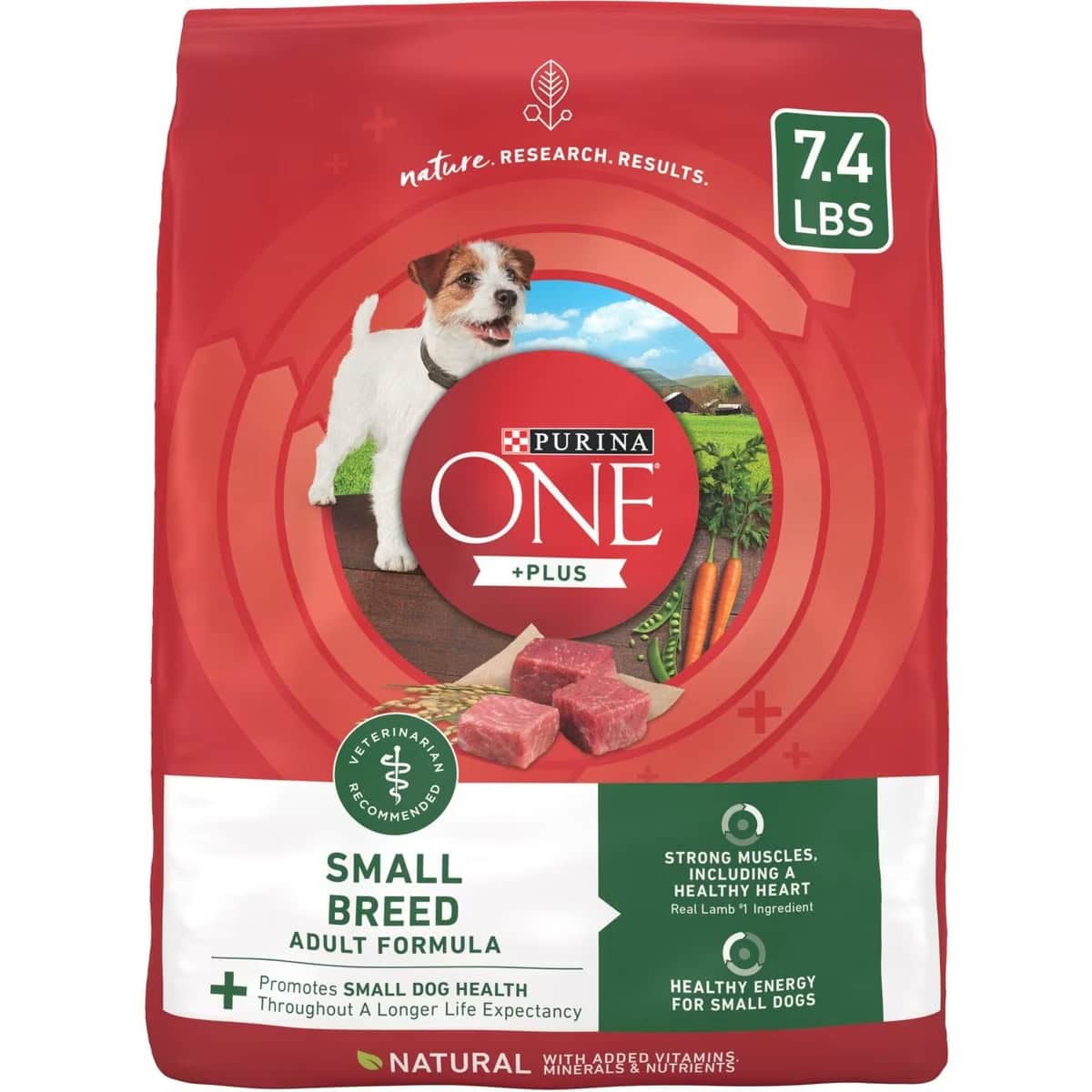 Purina ONE +Plus Adult Small Breed Lamb & Rice Formula Dry Dog Food 