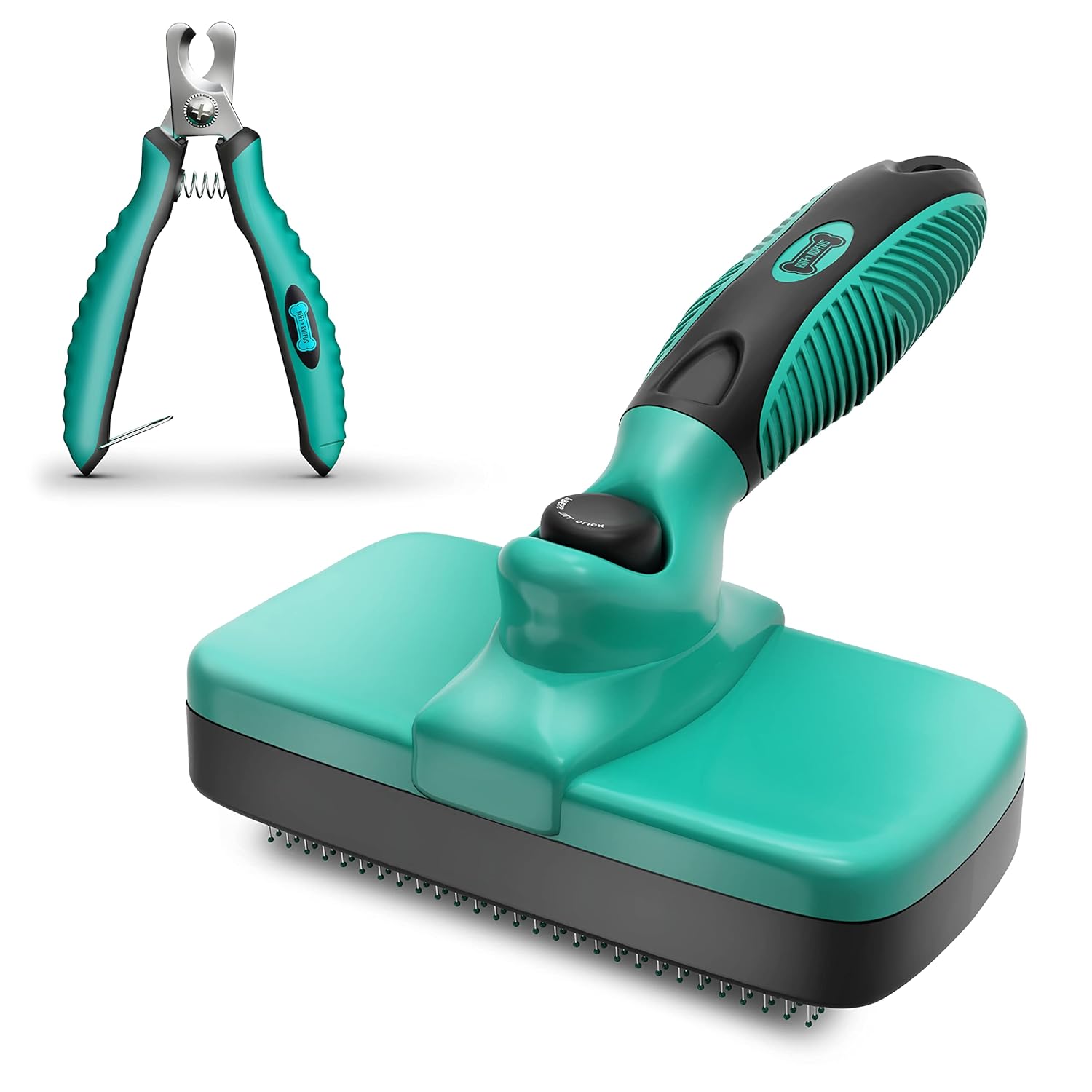 Ruff 'N Ruffus Self-Cleaning Slicker Brush 