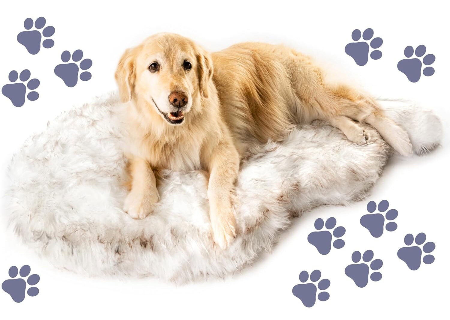 Treat A Dog Puprug Faux Fur Dog Bed