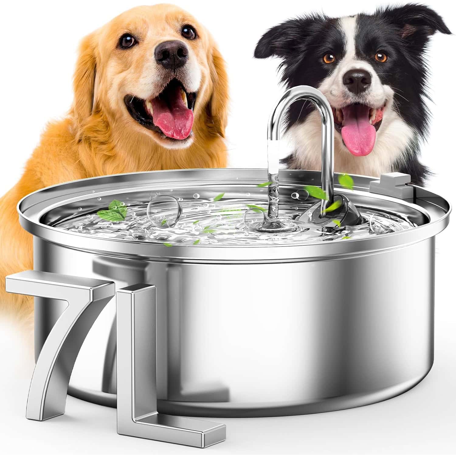 oneisall Dog Water Fountain for Large Dogs
