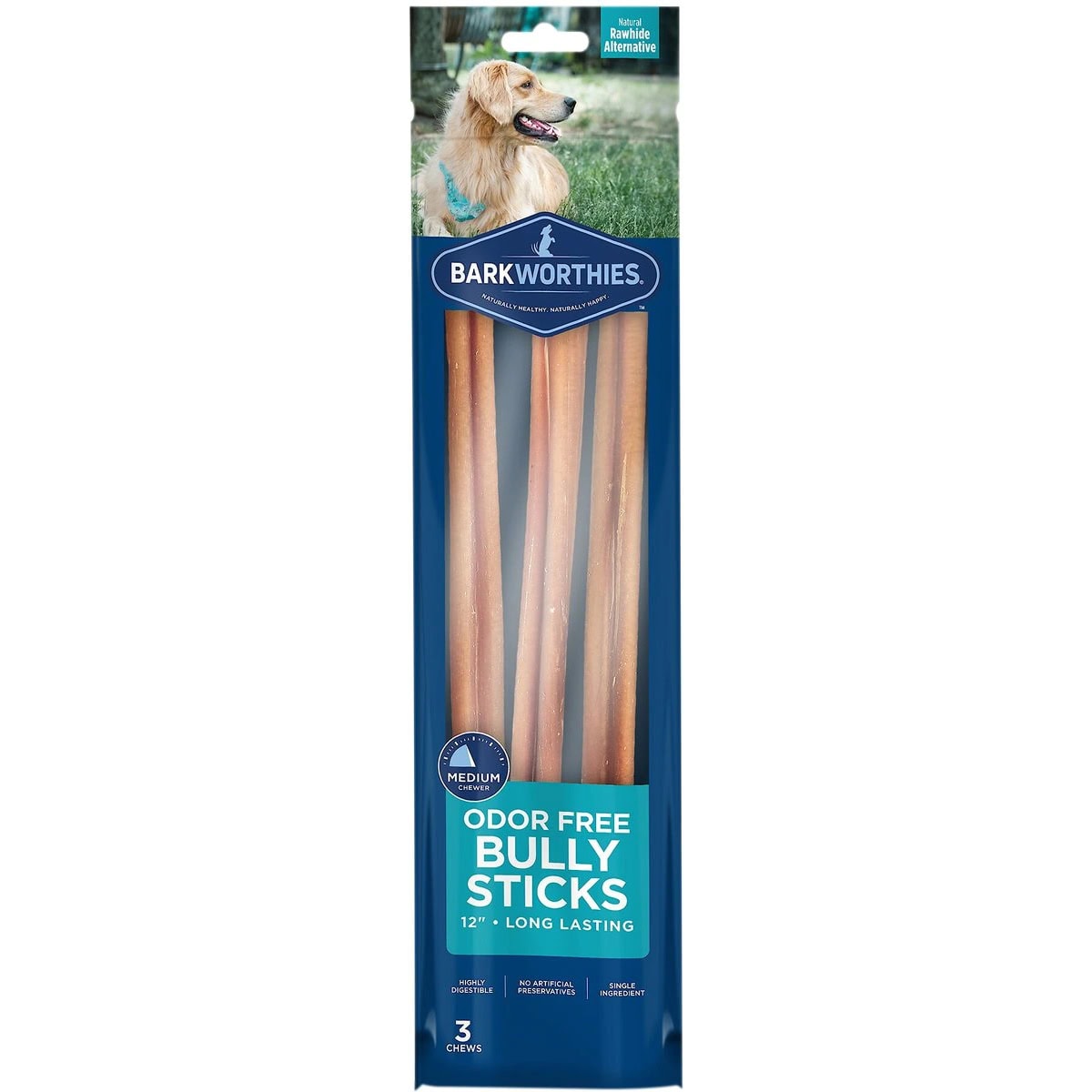 Barkworthies Odor-Free Bully Sticks