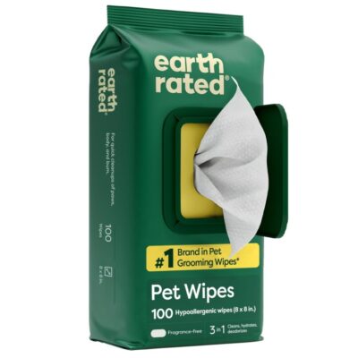 Earth Rated Thick Plant-Based Dog Wipes