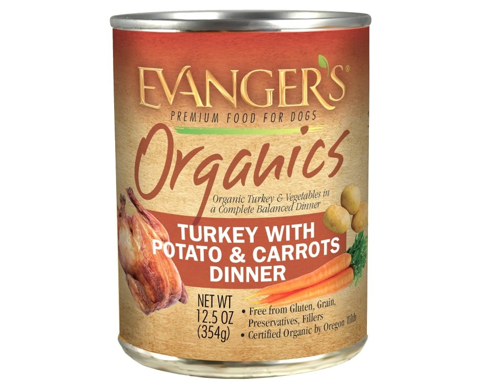 Evanger's Organic Turkey with Potato & Carrots Dinner for Dogs