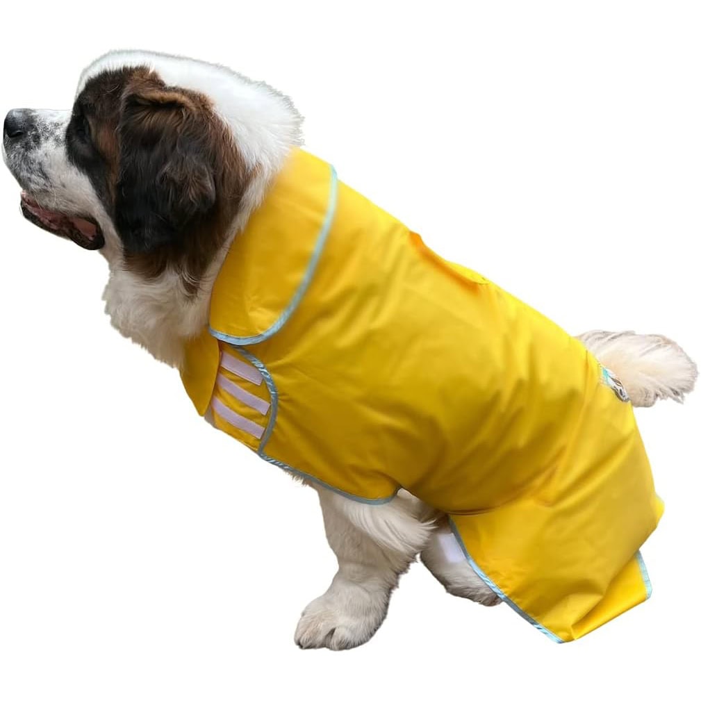 HugeHounds Extra Large Dog Yellow Rain Rover Raincoat