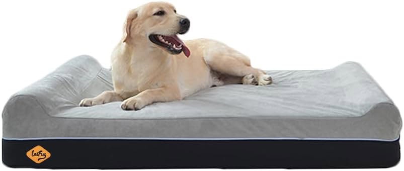 Laifug Orthopedic Memory Foam Extra Large Dog Bed Pillow