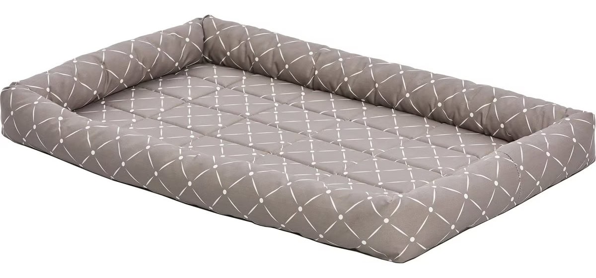 MidWest QuietTime Couture Ashton Bolster Dog Crate Mat 