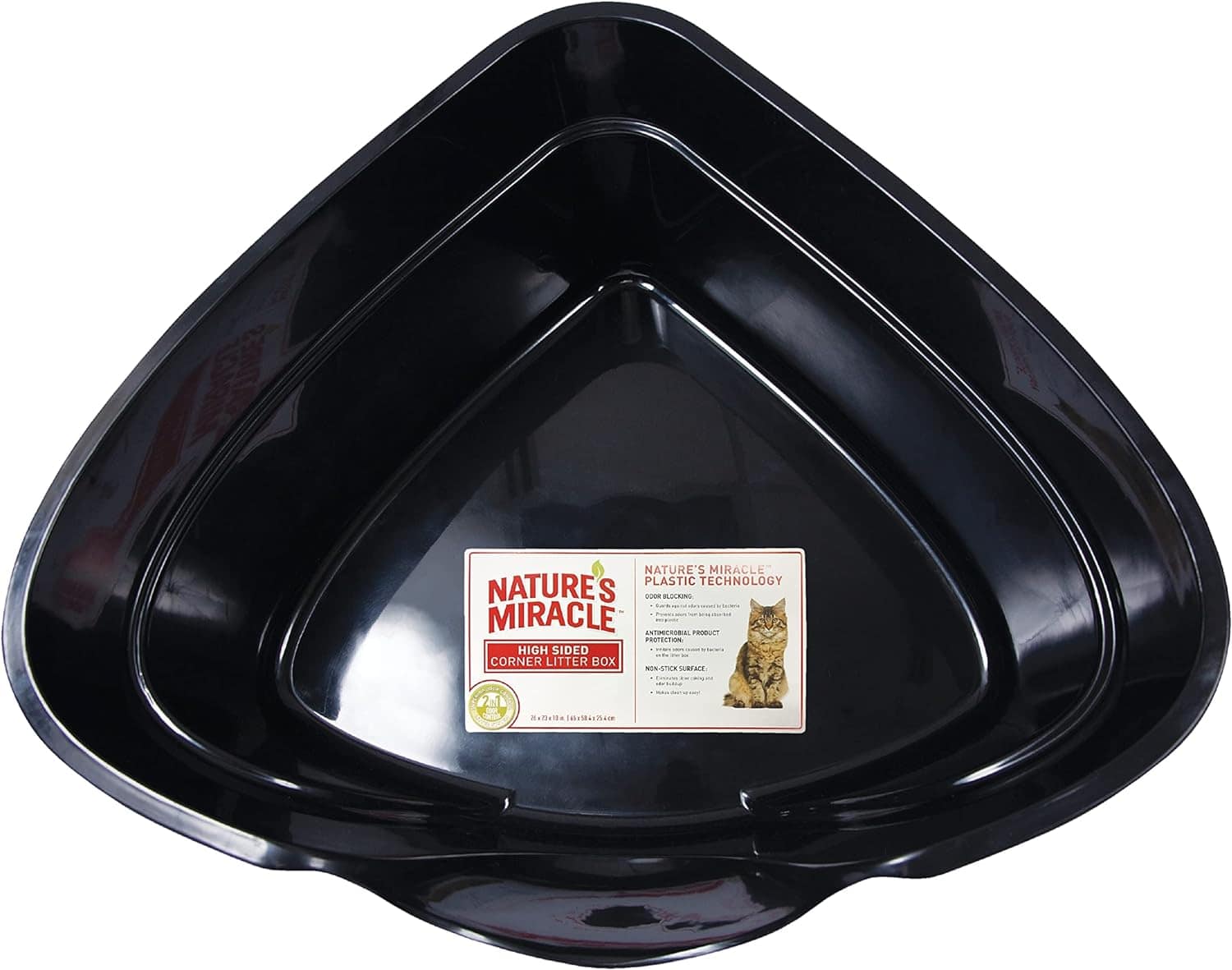 Nature’s Miracle Just for Cats High-Sided Corner Cat Litter Box