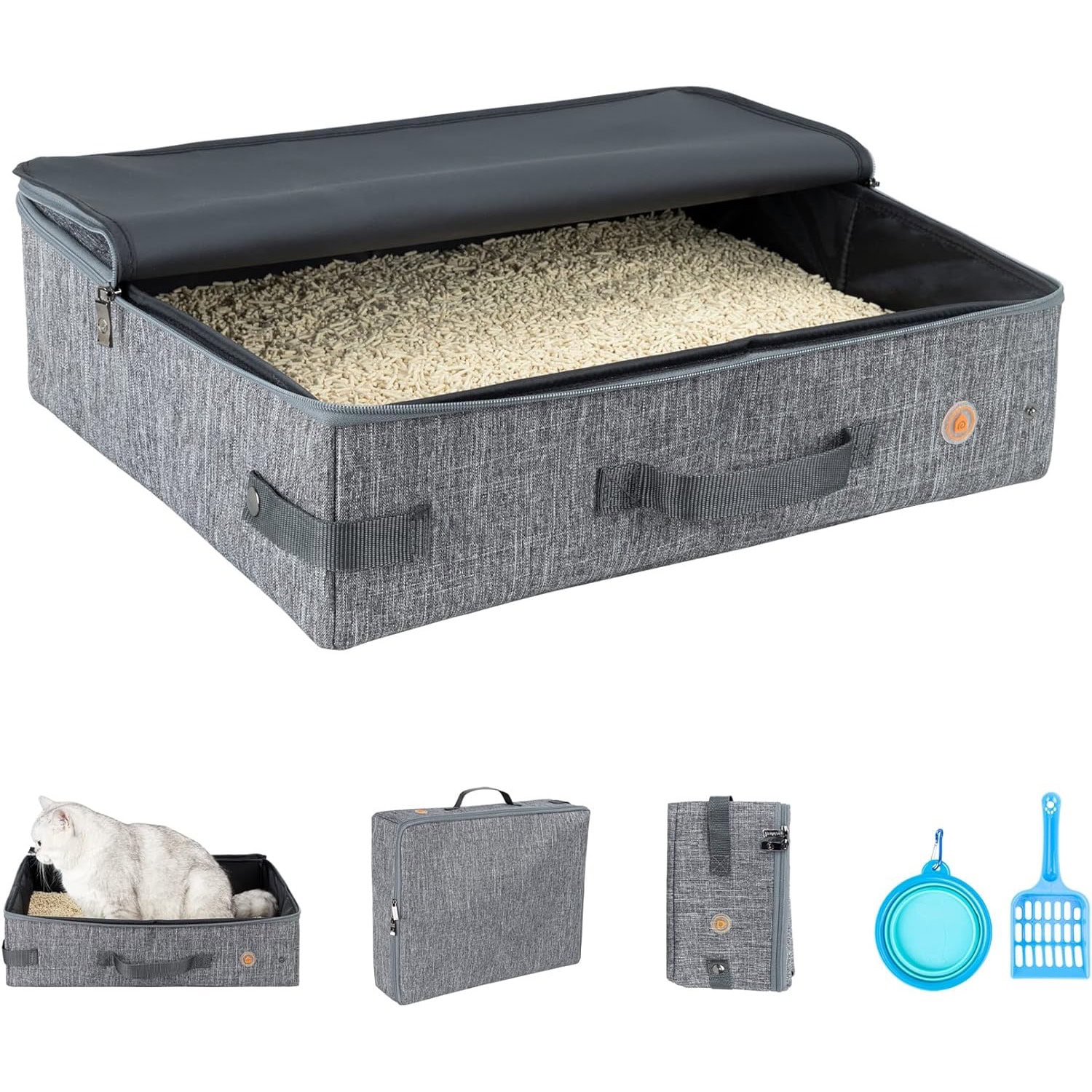 Petisfam Sturdy Cat Travel Litter Box