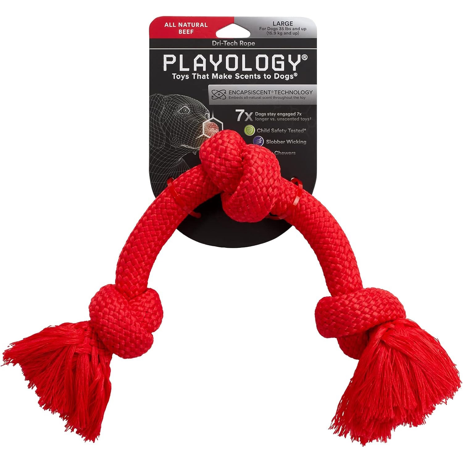 Playology Dri Tech Rope Dog Chew Toy