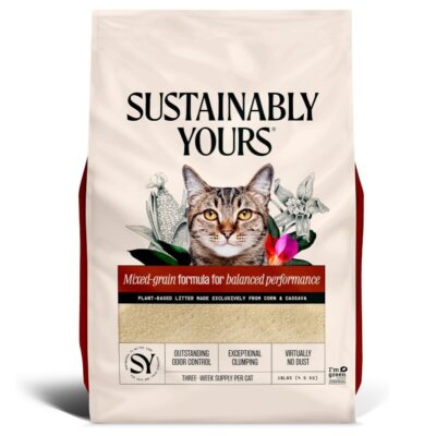 Sustainably Yours Natural Mixed-Grain Corn & Cassava Cat Litter