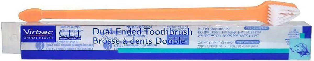 Virbac Dual Ended Toothbrush for Dogs