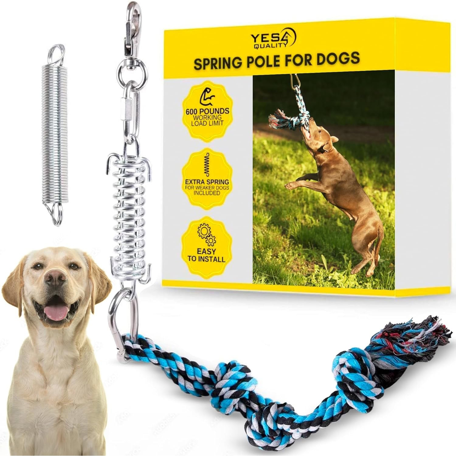 YES4QUALITY Flirt Pole for Dogs