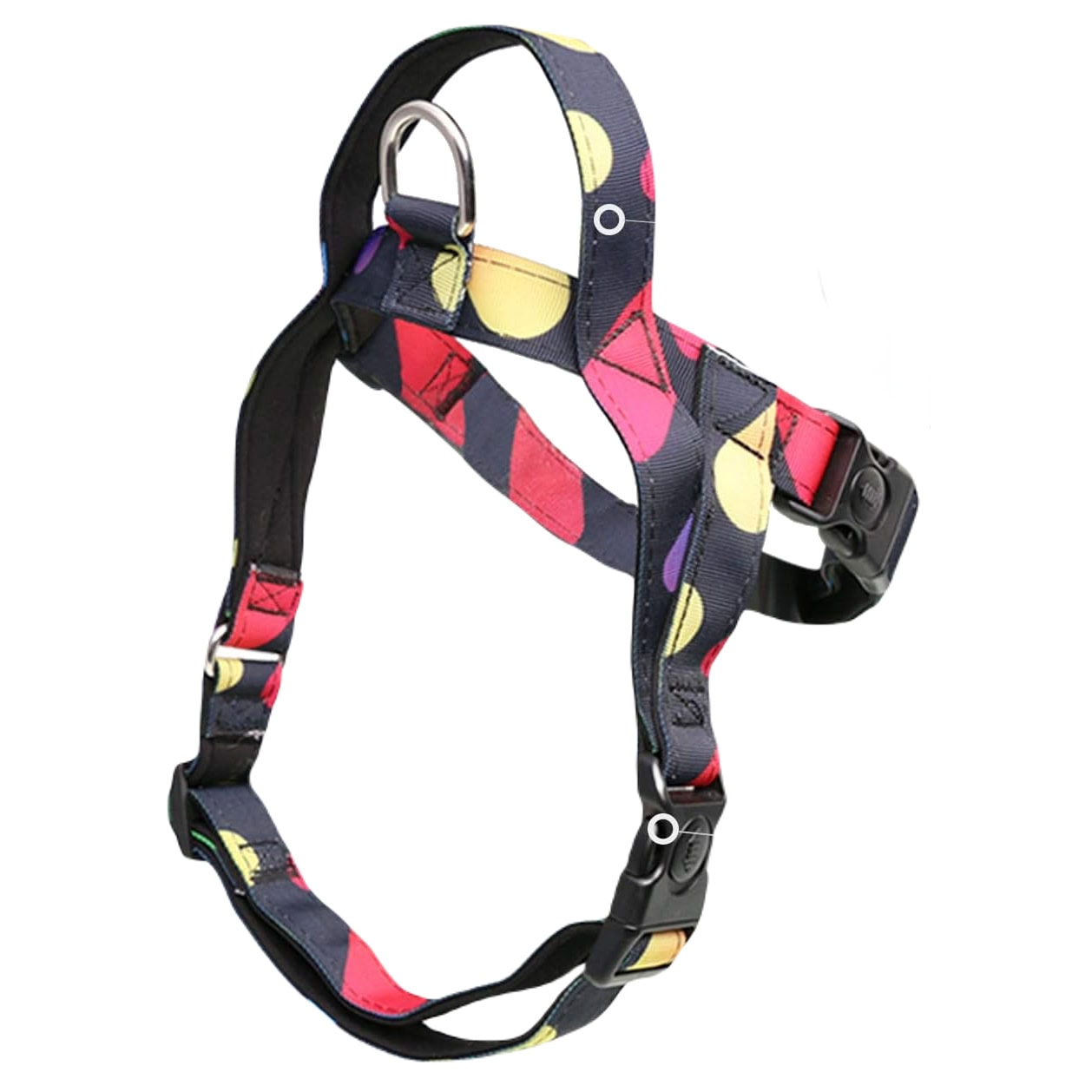 iChoue Dog Harness Easy On and Off Adjustable Harness Lightweight Harness with Handle for Small and Medium Dogs