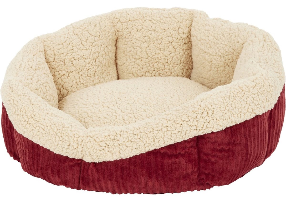 Aspen Pet Self-Warming Bolster Cat & Dog Bed 