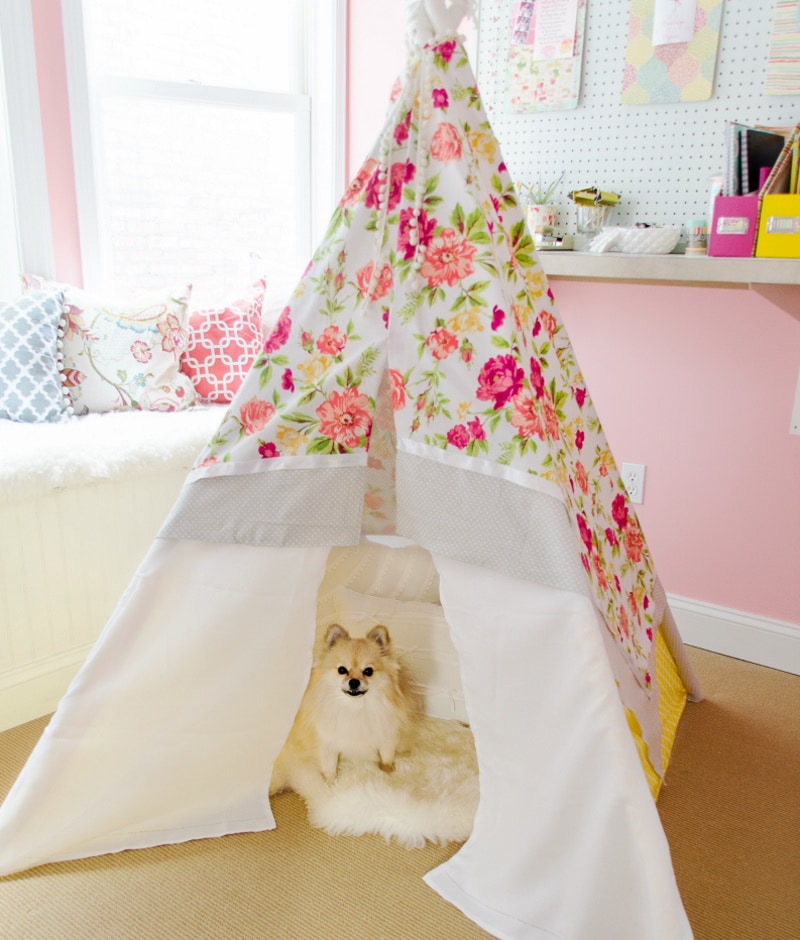 DIY dog teepees