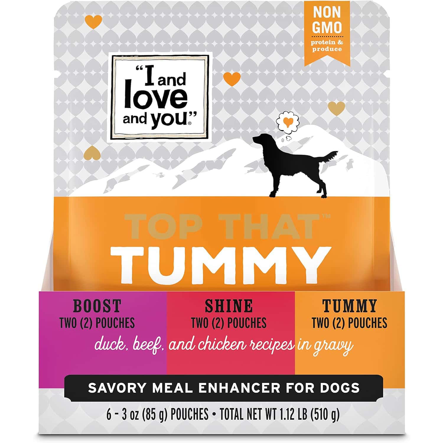 I and love and you Top That Meal Enhancer - Grain Free Wet Dog Food Topper New