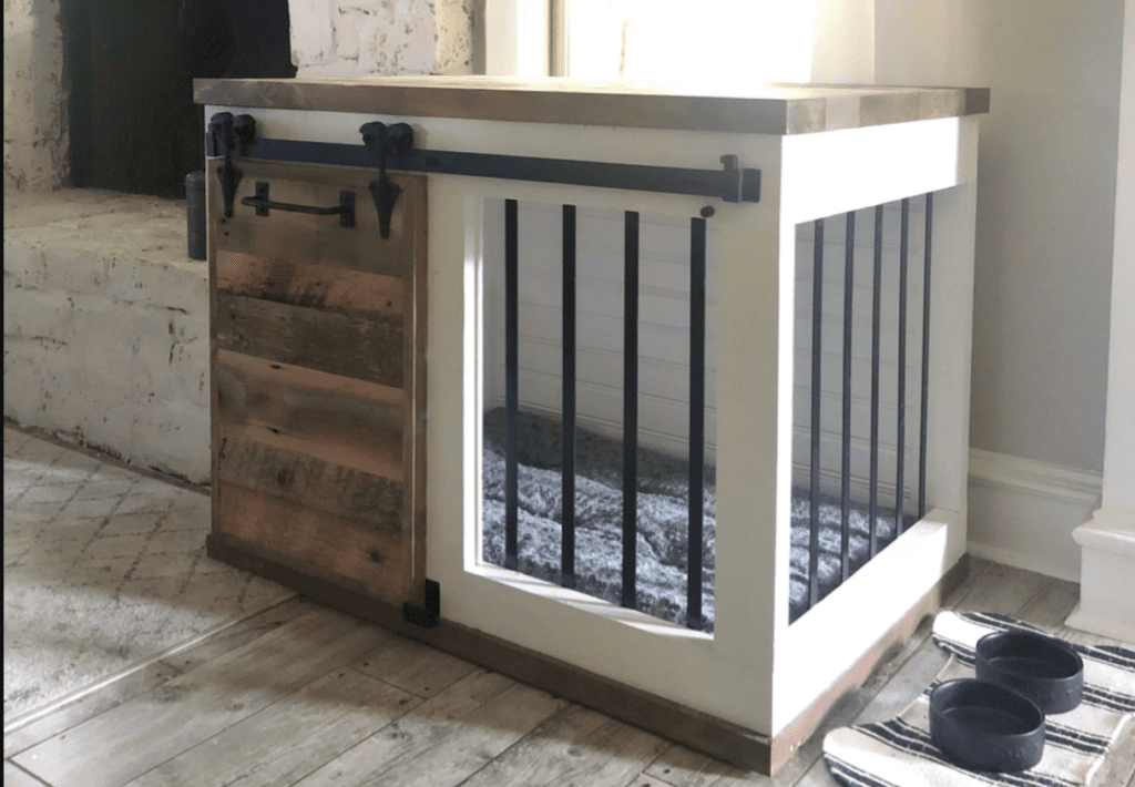 Rustic Barn Door Dog Crate, From Shanty 2 Chic