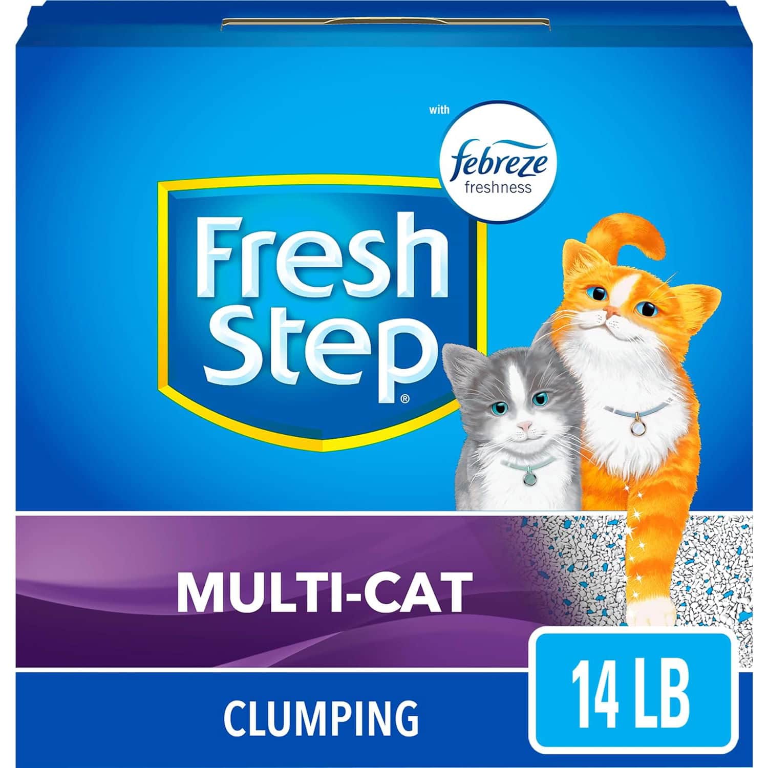 Fresh Step Scented Litter With Febreze Clumping Cat Litter