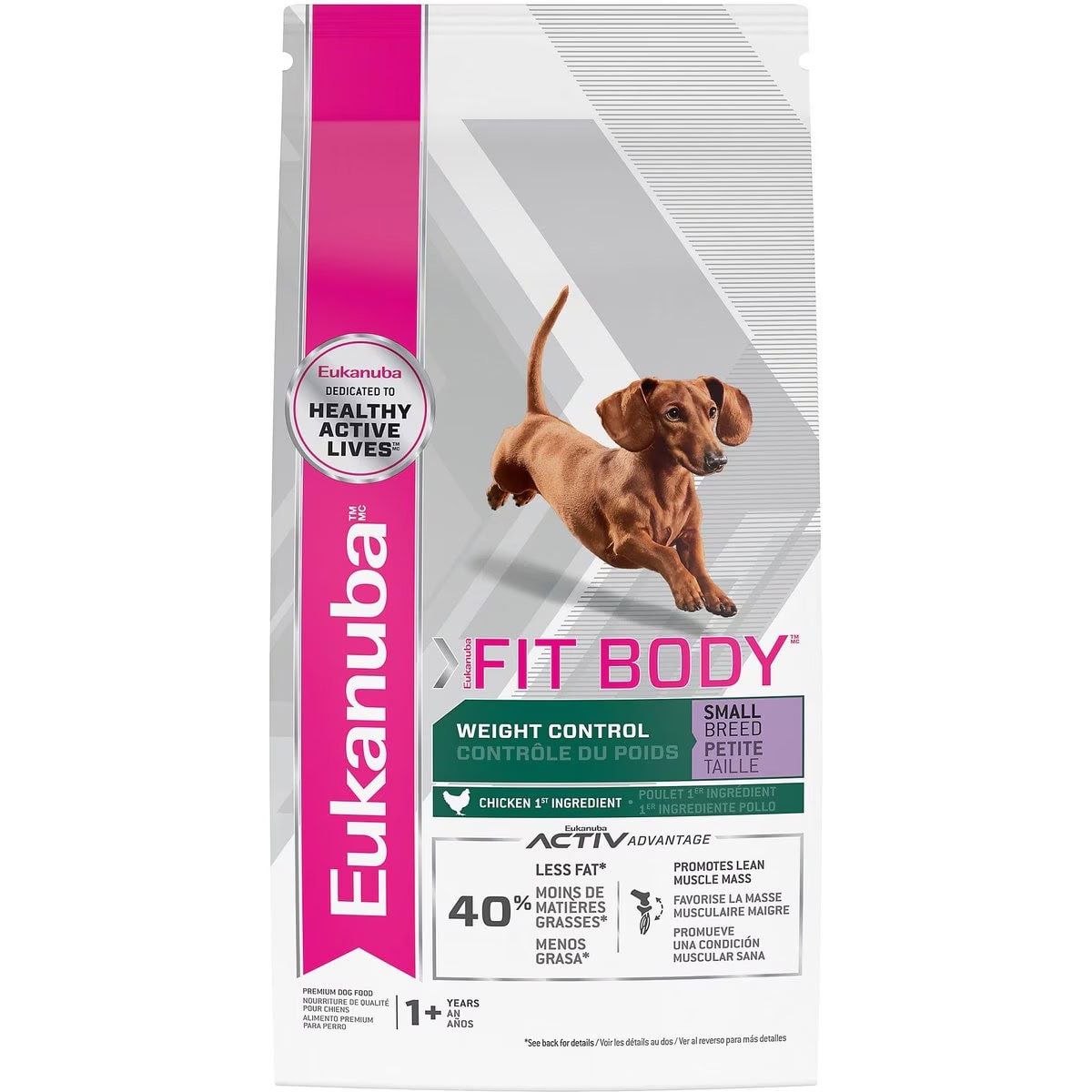 Eukanuba Fit Body Weight Control Small Breed Dry Dog Food 