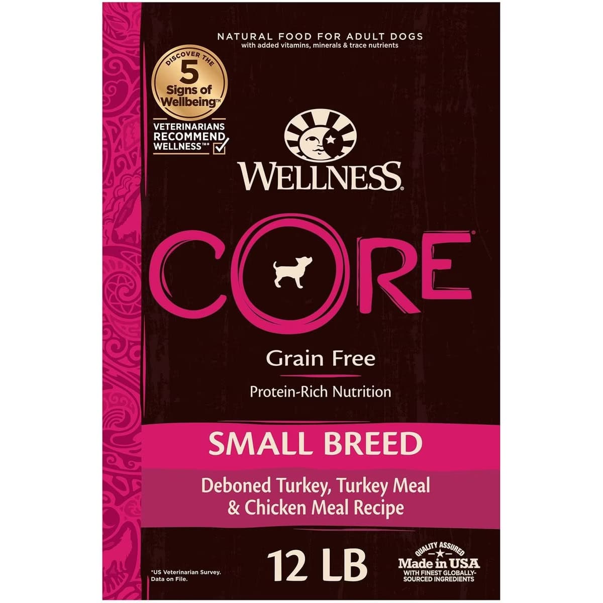 Wellness CORE Grain-Free Small Breed Turkey & Chicken Recipe Dry Dog Food 