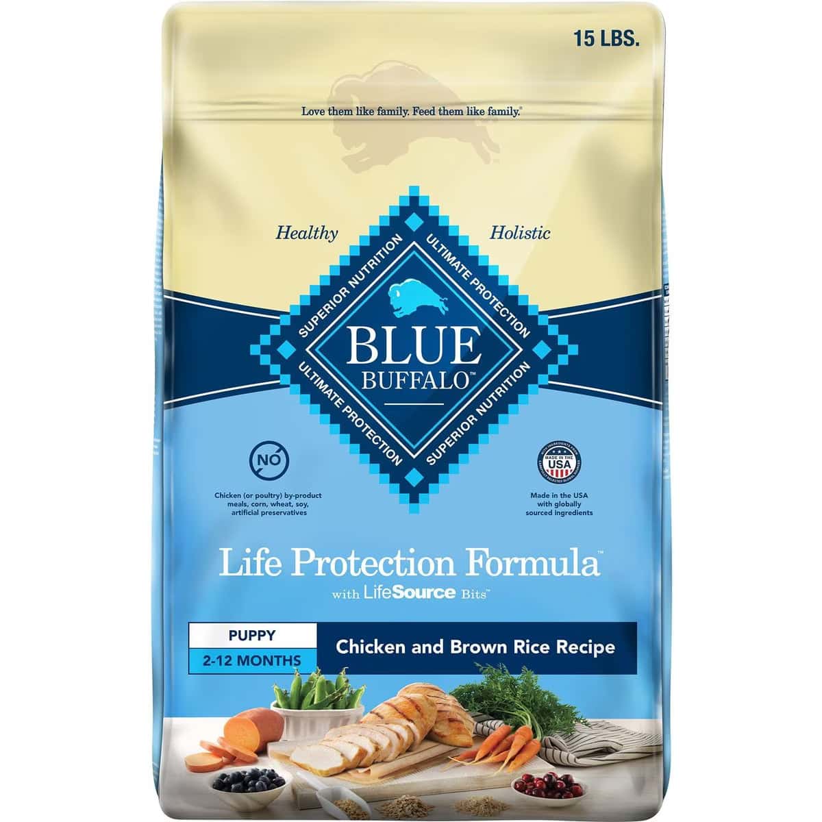 Blue Buffalo Life Protection Formula Puppy Chicken & Brown Rice Recipe Dry Dog Food