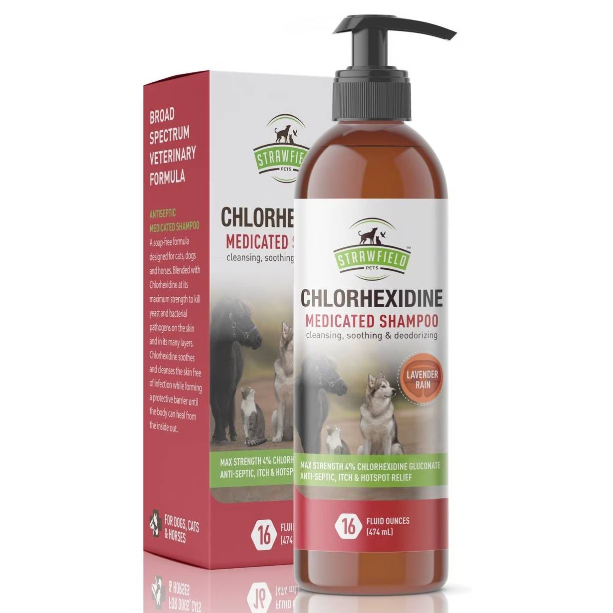 Strawfield Pets Chlorhexidine Medicated Dog Shampoo