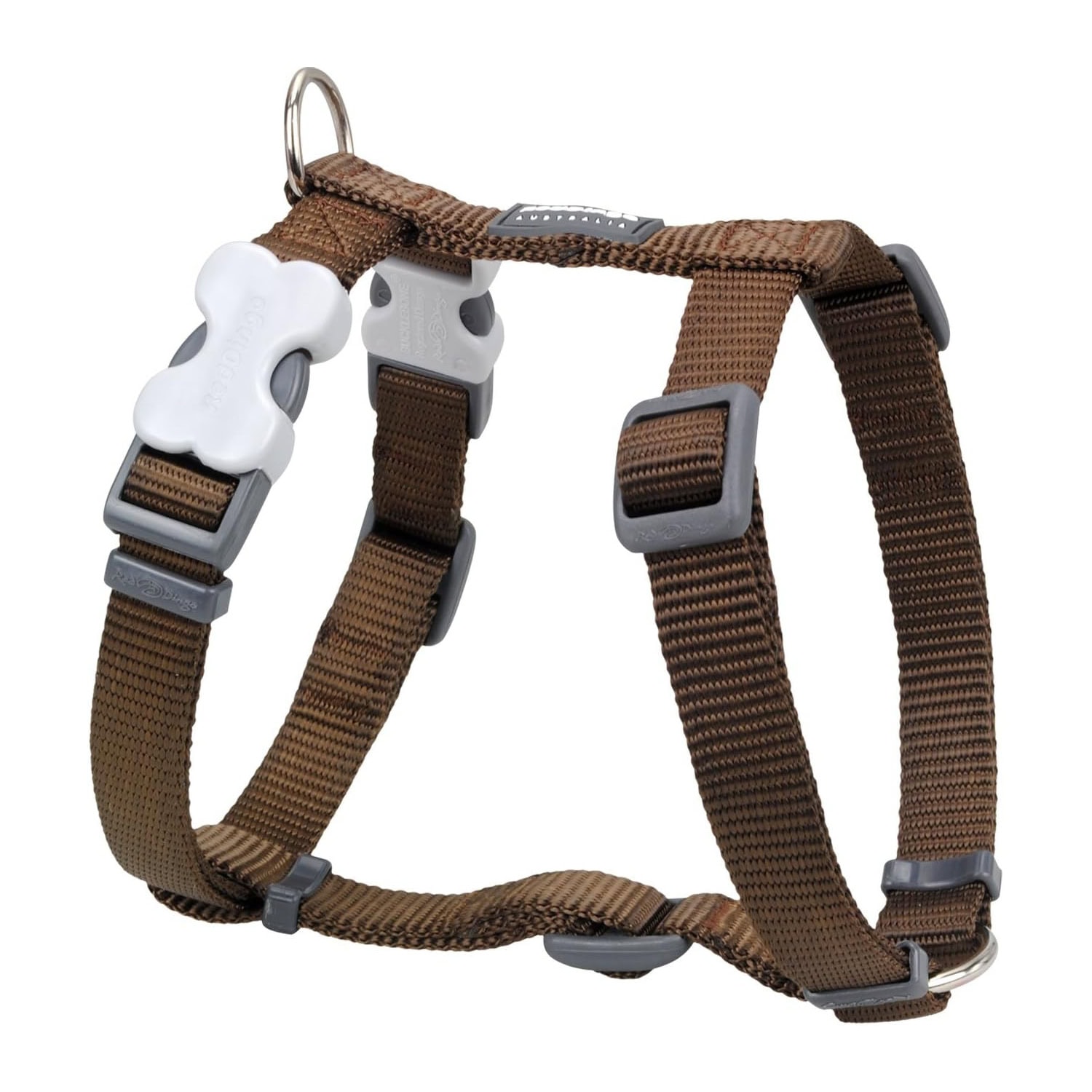 Red Dingo Plain Brown Dog Harness