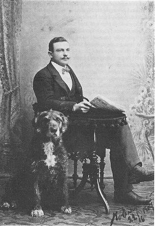 Dalbo dog breed with man