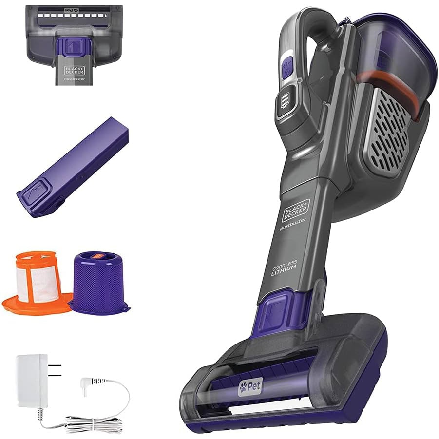 Black+Decker Dustbuster AdvancedClean Pet Cordless Hand Vacuum Cleaner