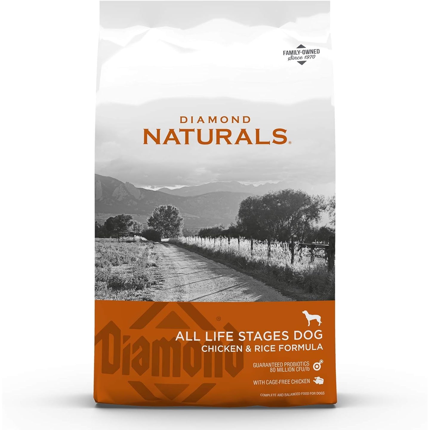 Diamond Naturals All Life Stages Chicken and Rice Formula Dry Dog Food Protein from Real Chicken