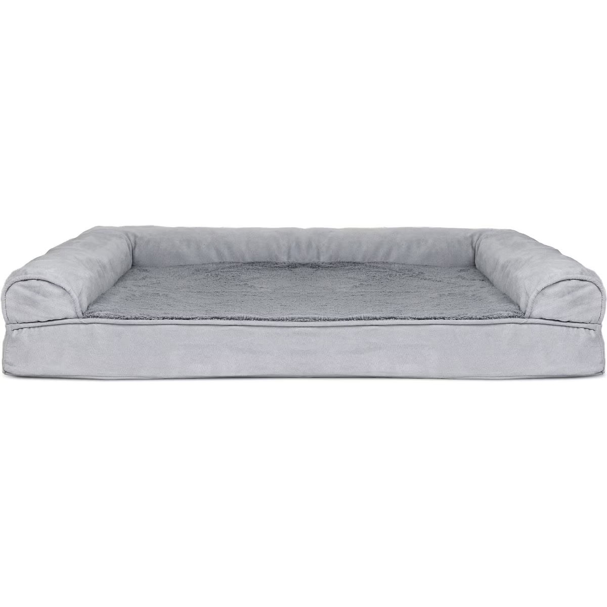 FurHaven Plush & Suede Orthopedic Bolster Cat & Dog Bed