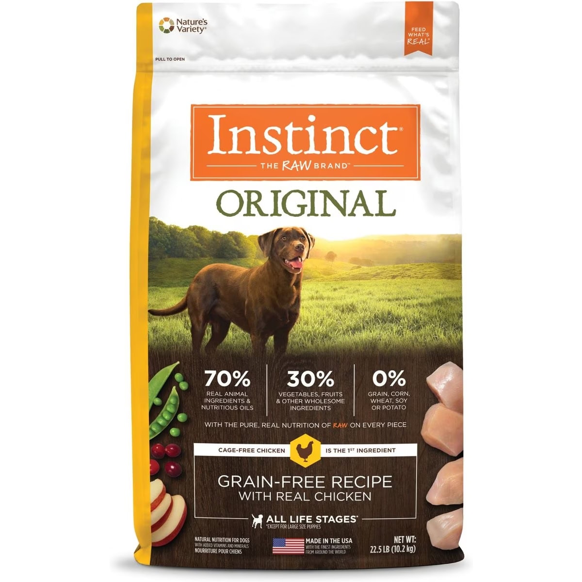 Instinct Original Adult Grain-Free Real Chicken Recipe Dry Dog Food New